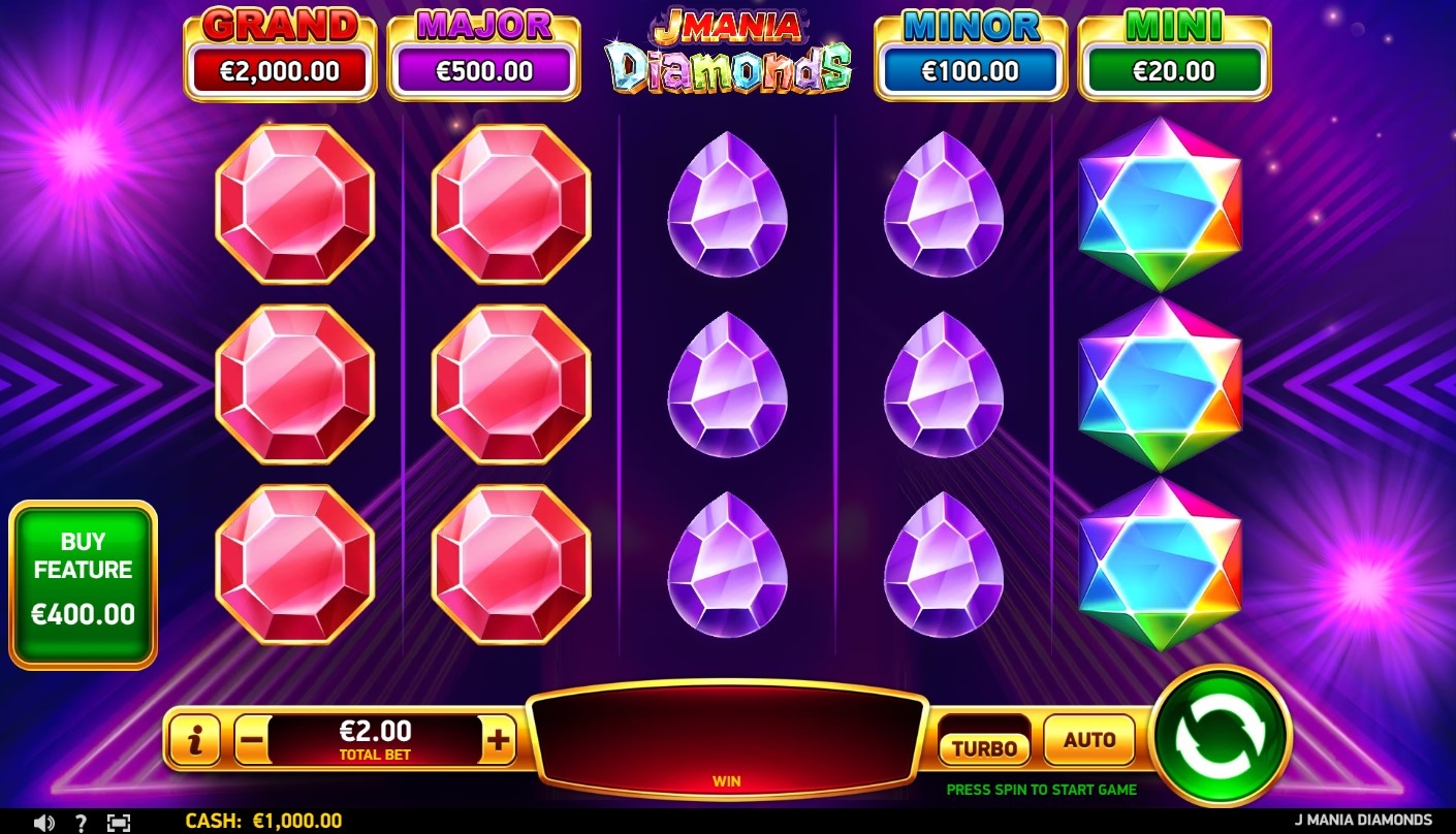J Mania Diamonds Slot Gameplay