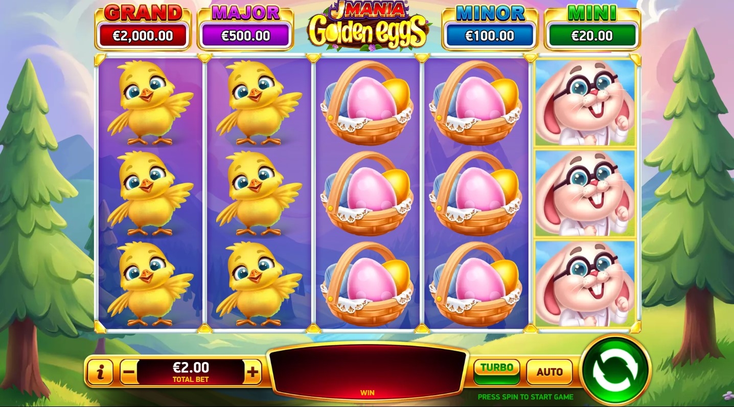 J Mania Golden Eggs Slot Gameplay