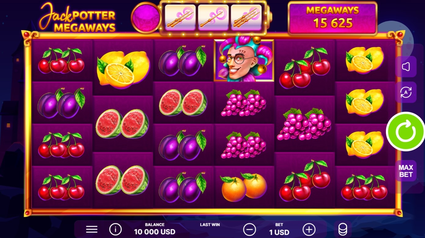 Jack Potter Megaways Slot Gameplay