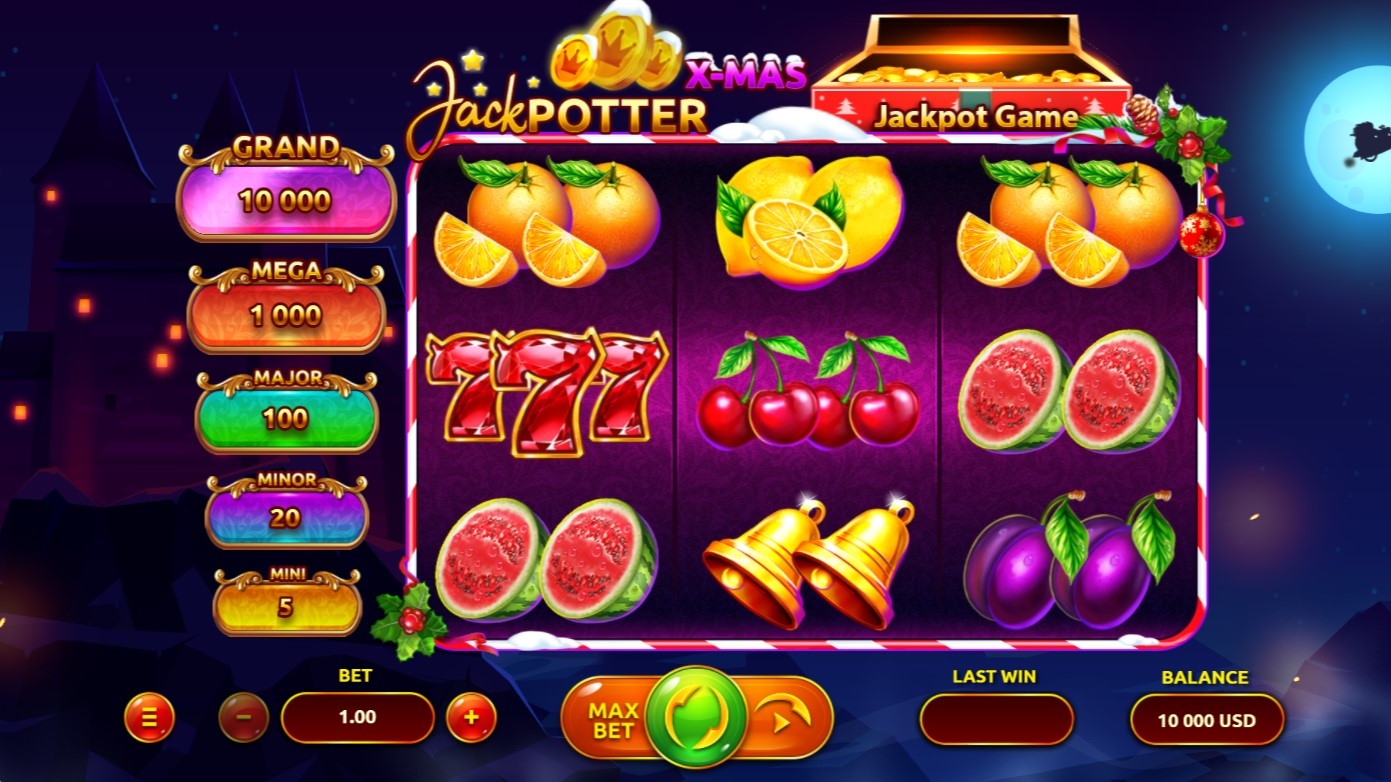 Jack Potter X-mas Slot Gameplay