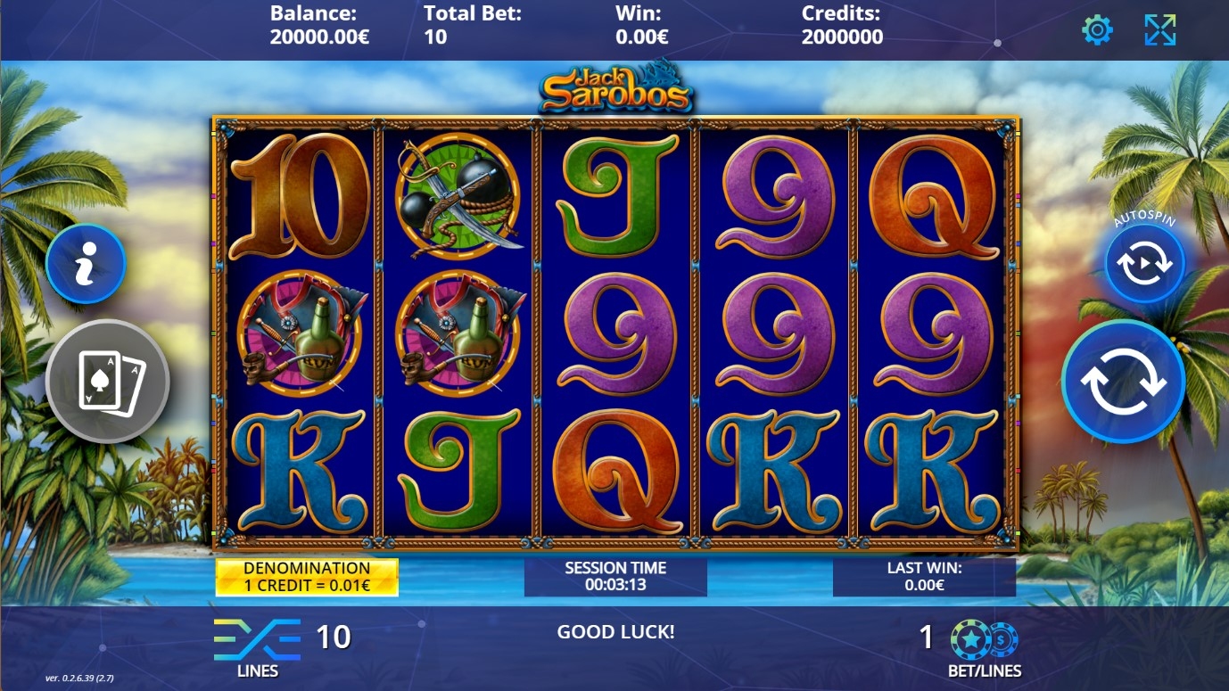 Jack Sarobos Slot Gameplay