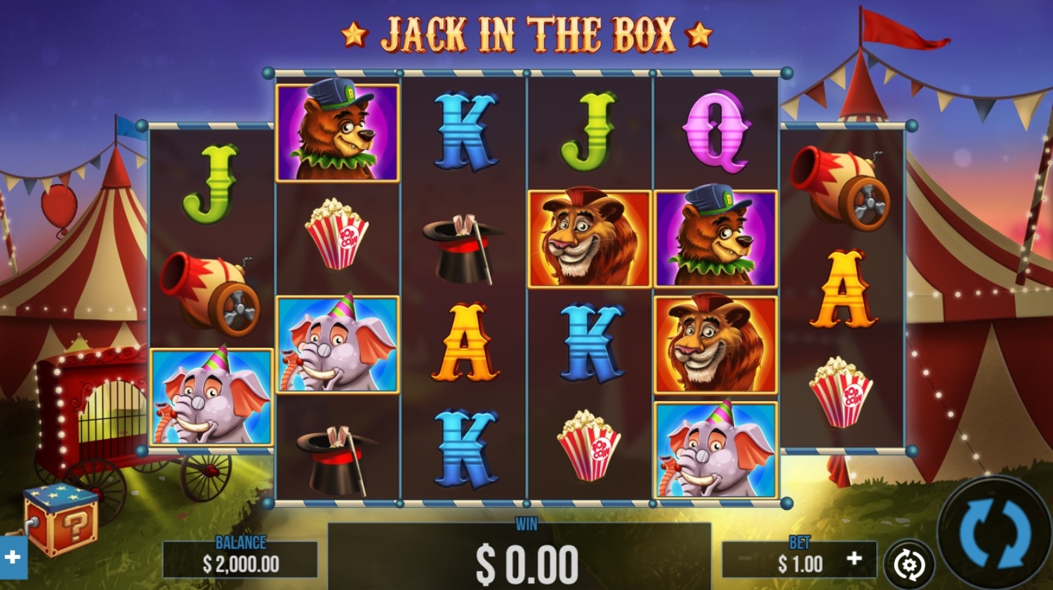 Jack in the Box (Wizard Games) Slot Gameplay