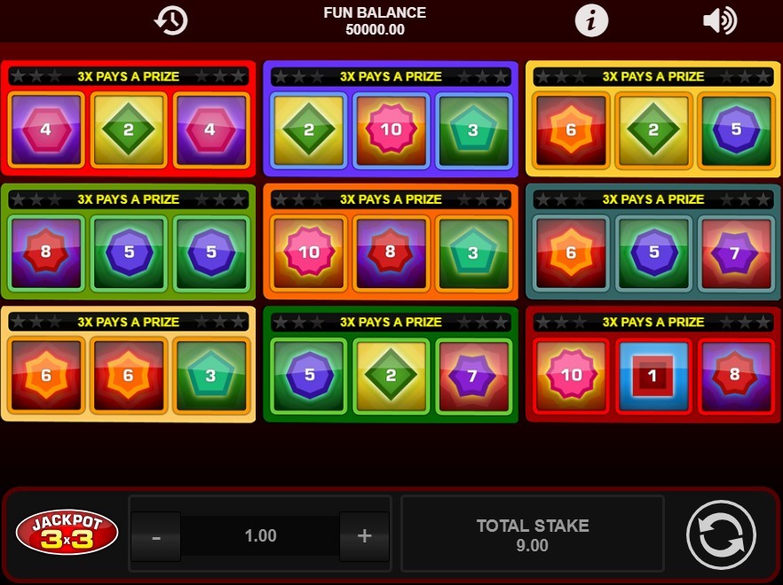 Jackpot 3x3 Slot Gameplay