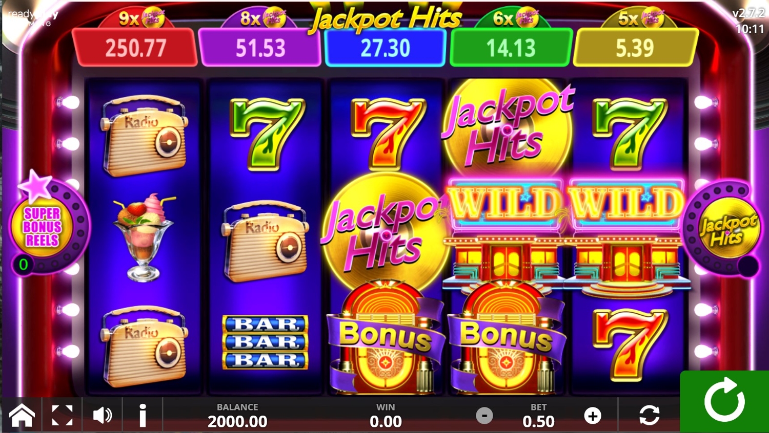 Jackpot Hits Slot Gameplay