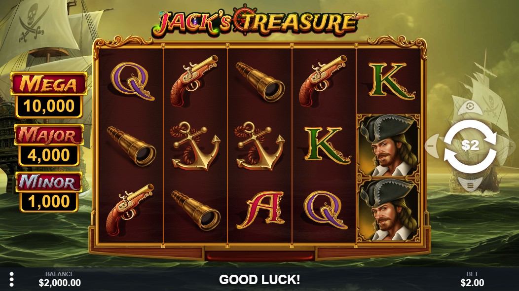 Jack's Treasure Slot Gameplay
