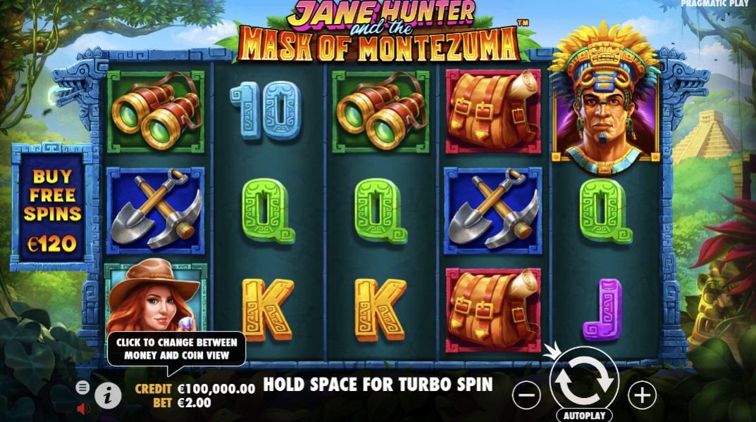 Jane Hunter and the Mask of Montezuma Slot Gameplay