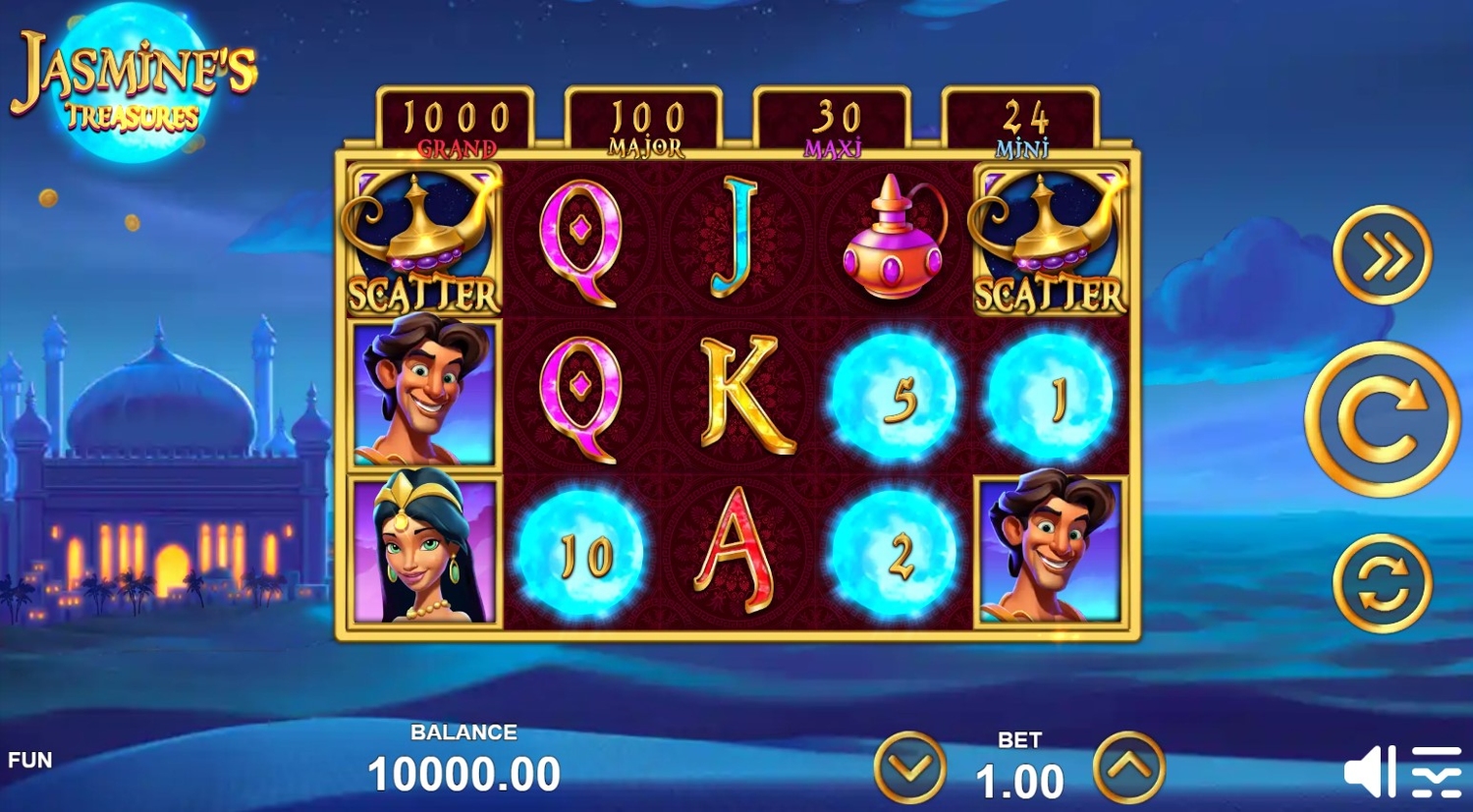 Jasmine's Treasures Slot Gameplay