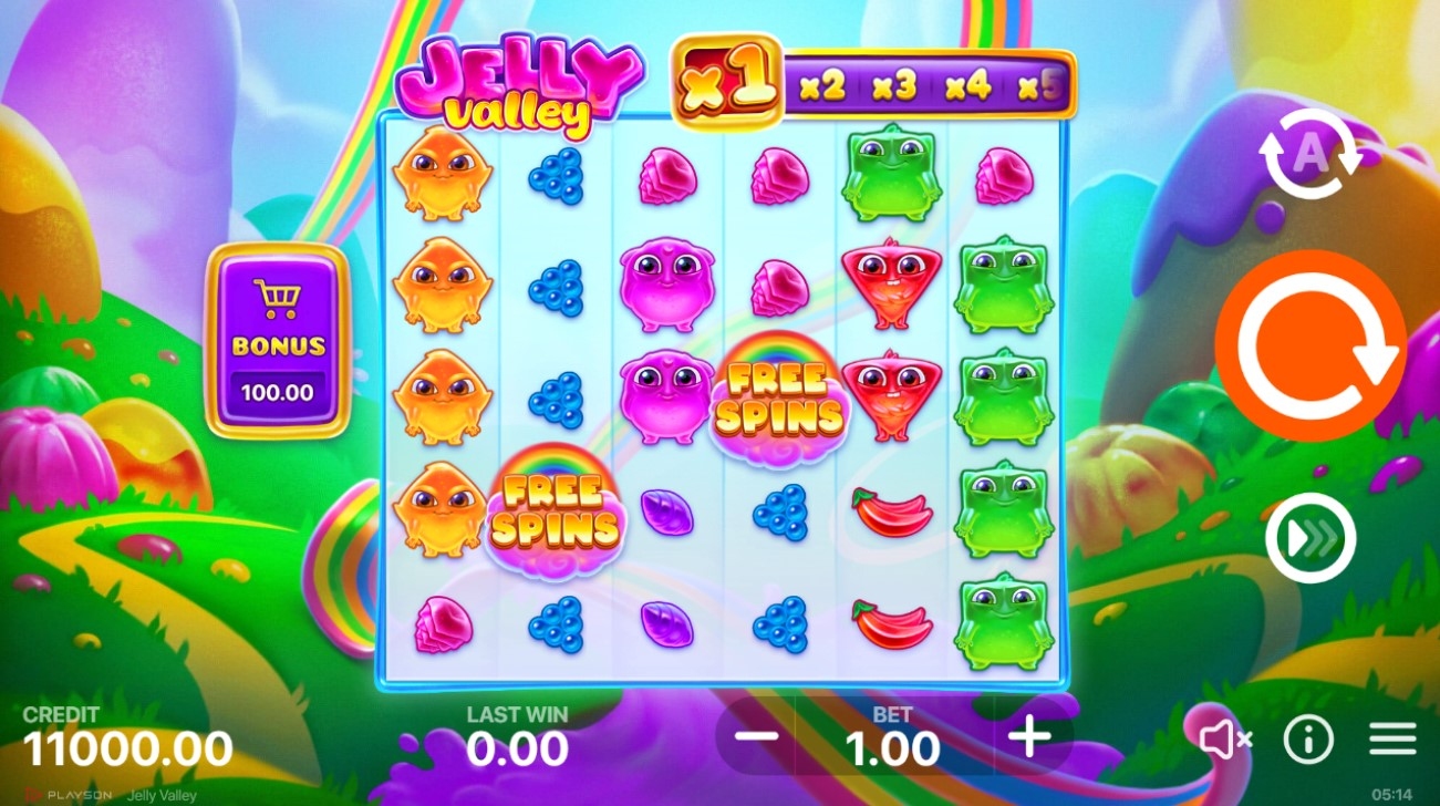 Jelly Valley Slot Gameplay