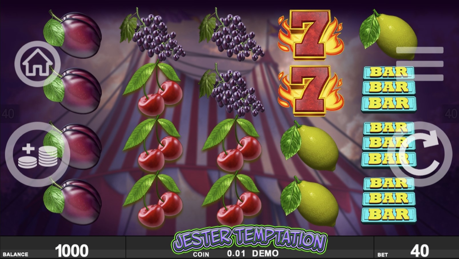 Jester Temptation Slot Gameplay