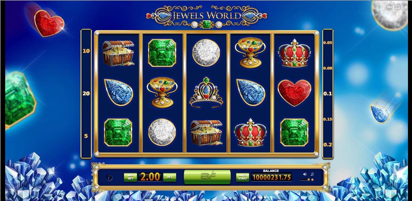 Jewels World Slot Gameplay