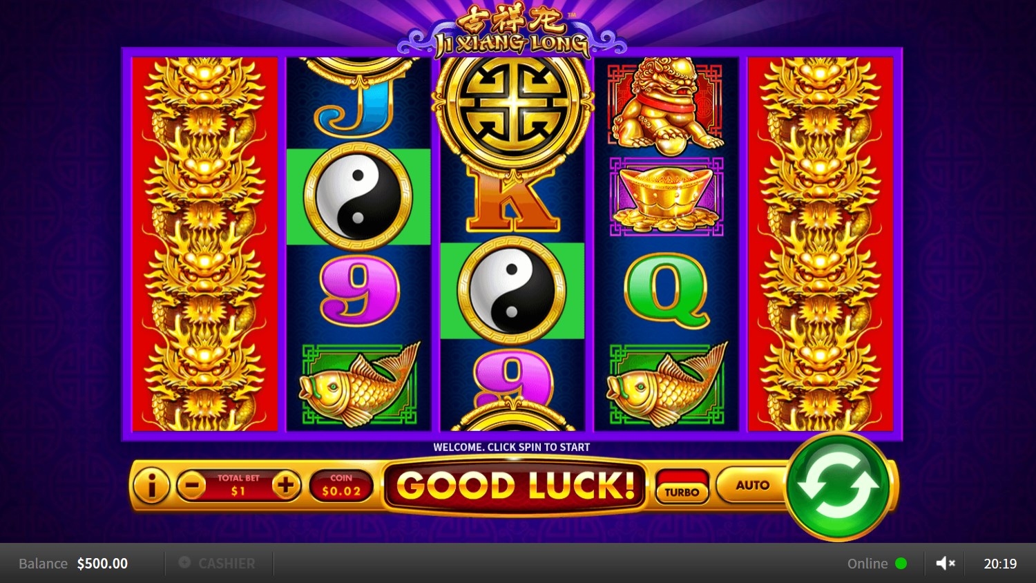 Ji Xiang Long Slot Gameplay