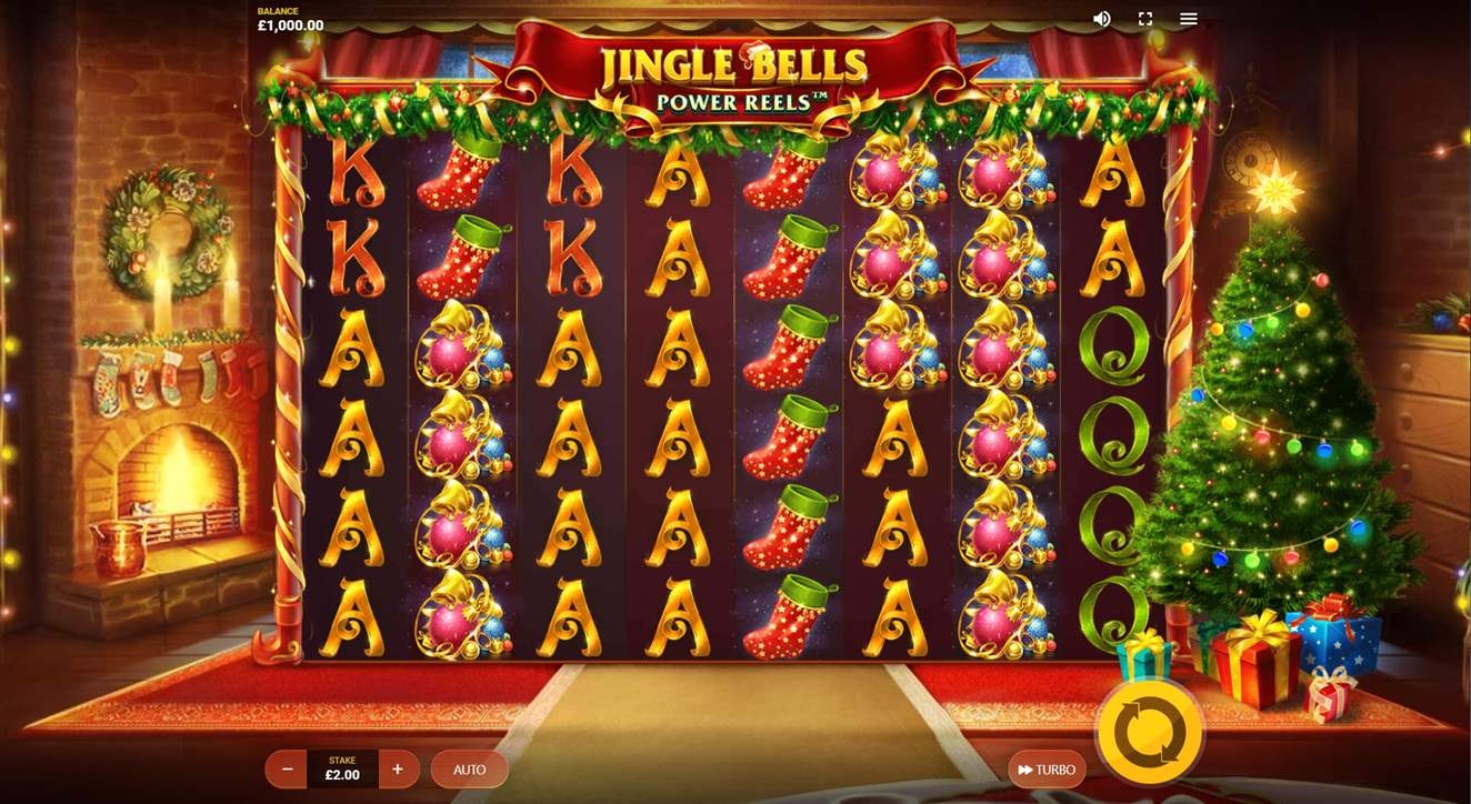 Jingle Bells Power Reels Slot Gameplay