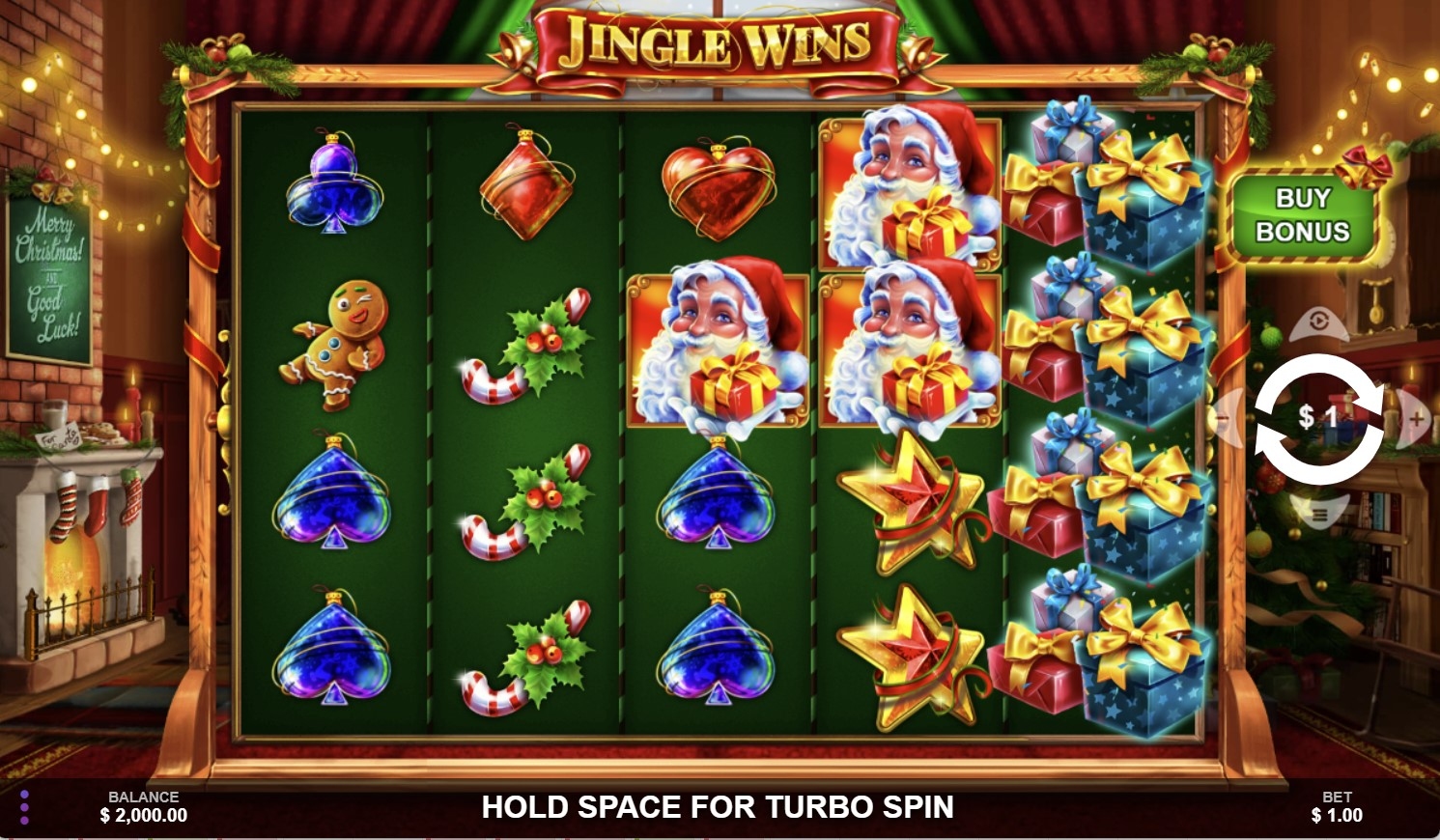 Jingle Wins Slot Gameplay