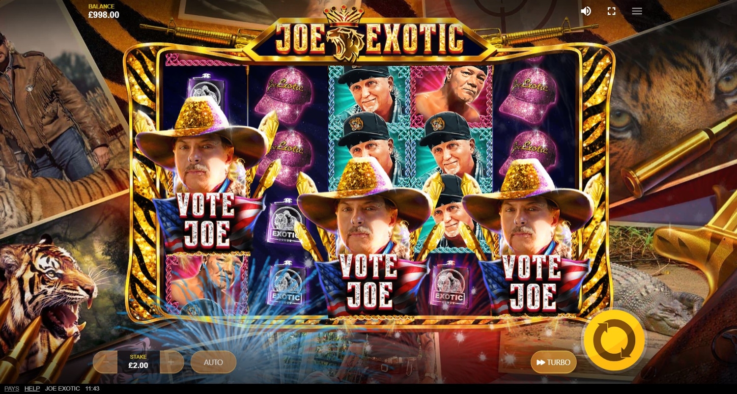 Joe Exotic Slot Gameplay