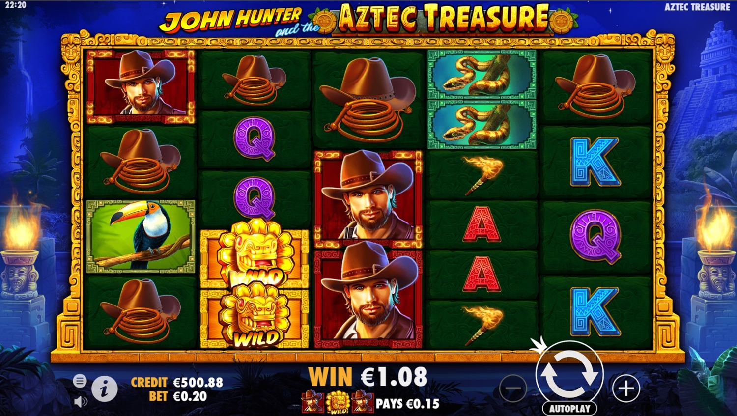 John Hunter and the Aztec Treasure Slot Gameplay