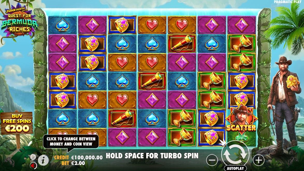 John Hunter and the Quest for Bermuda Riches Slot Gameplay