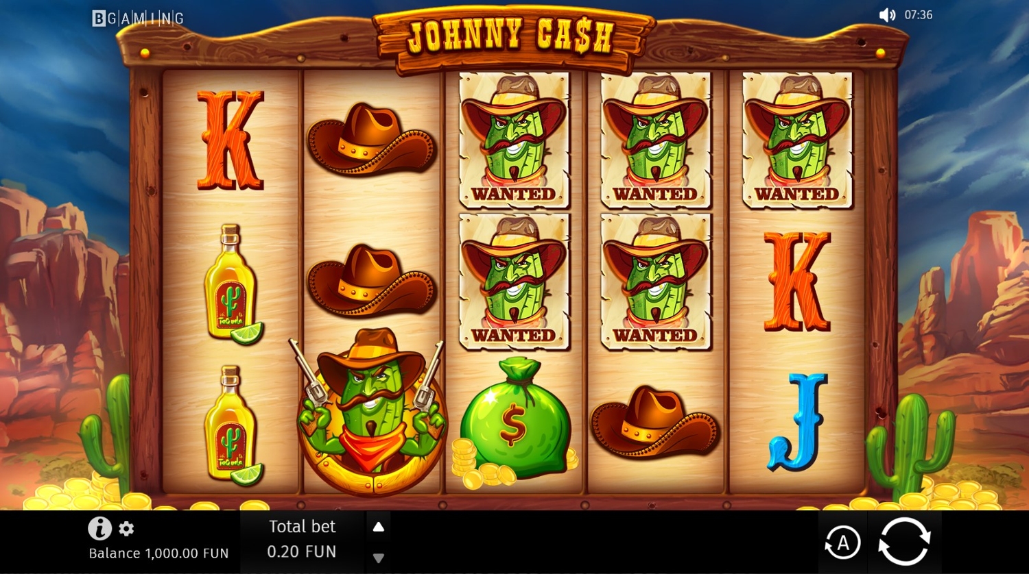 Johnny Ca$h Slot Gameplay