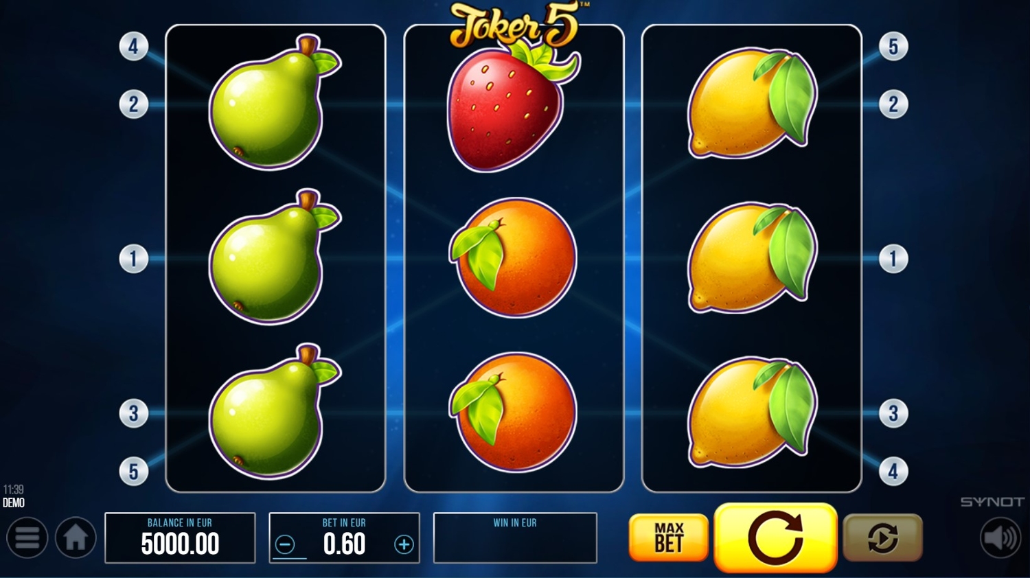 Joker 5 Slot Gameplay