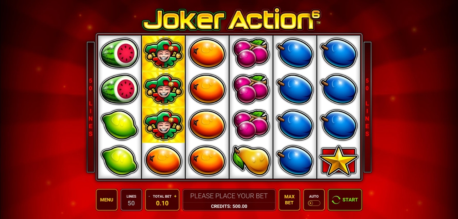 Joker Action 6 Slot Gameplay