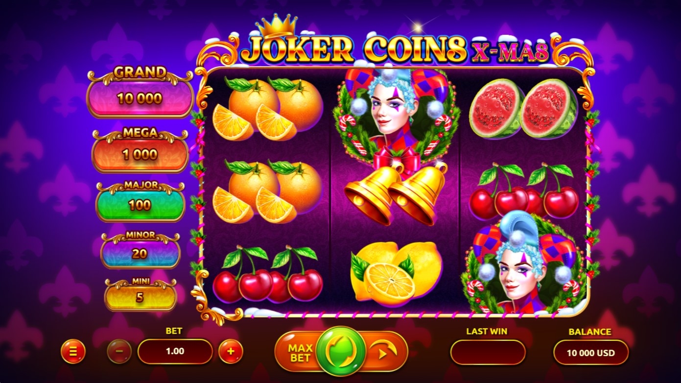 Joker Coins X-mas Slot Gameplay
