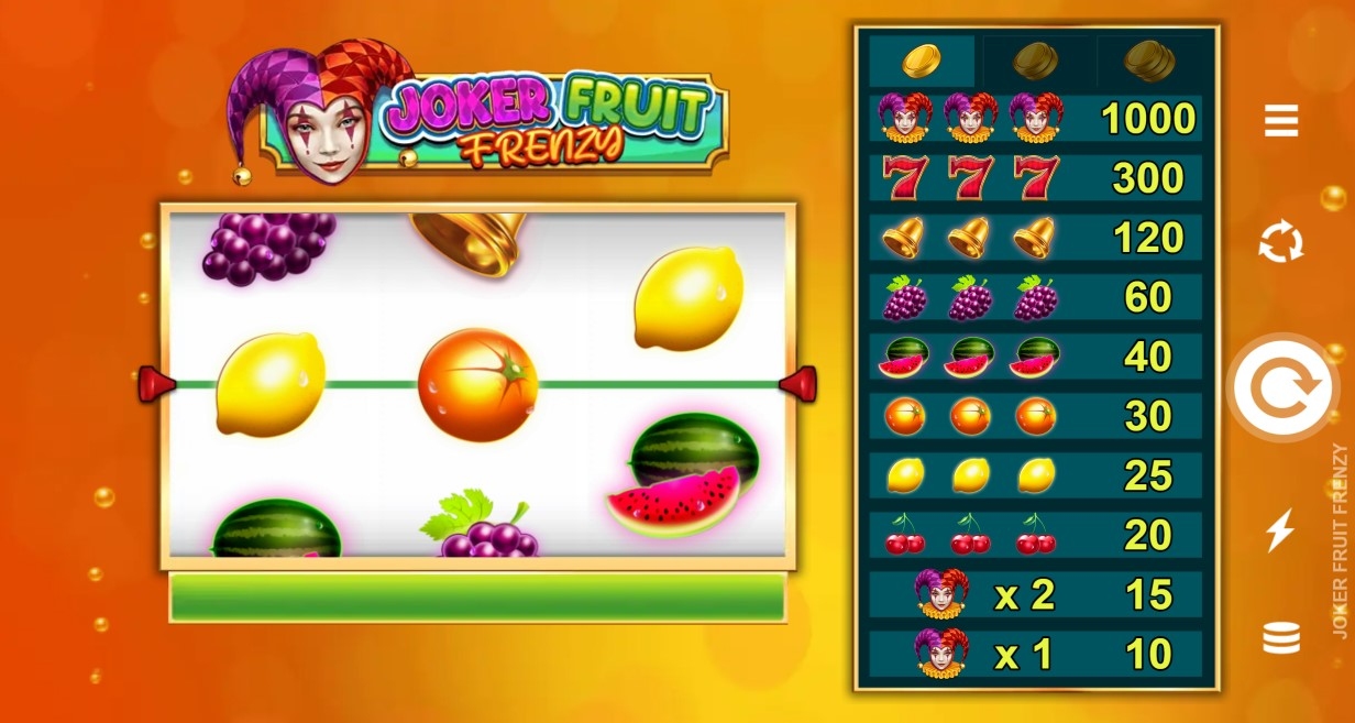 Joker Fruit Frenzy Slot Gameplay