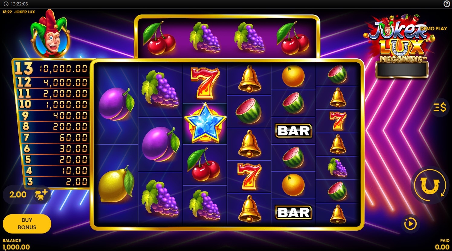 Joker Lux Slot Gameplay