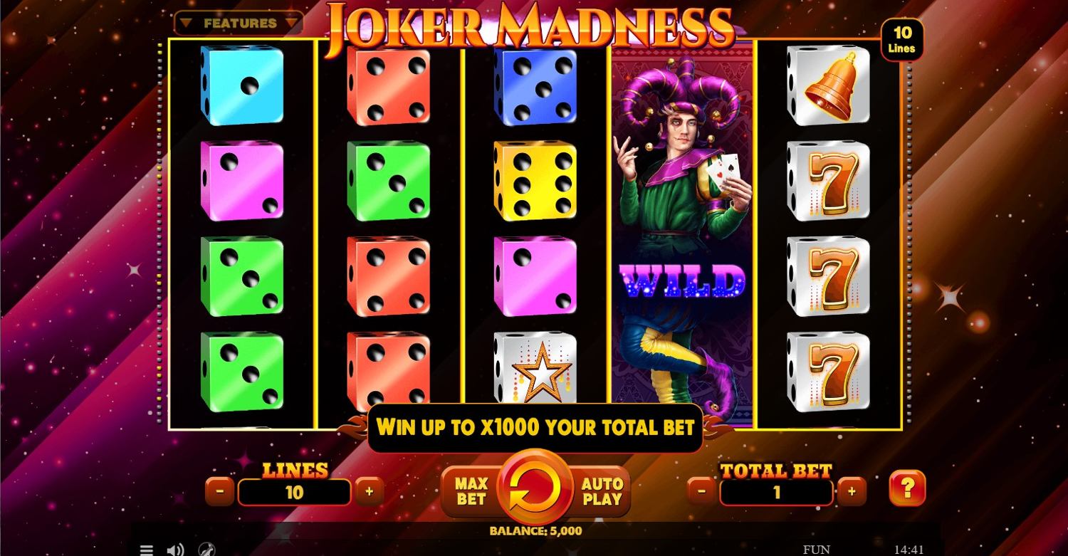 Joker Madness Slot Gameplay