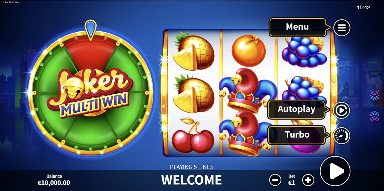 Joker Multi Win Slot Gameplay