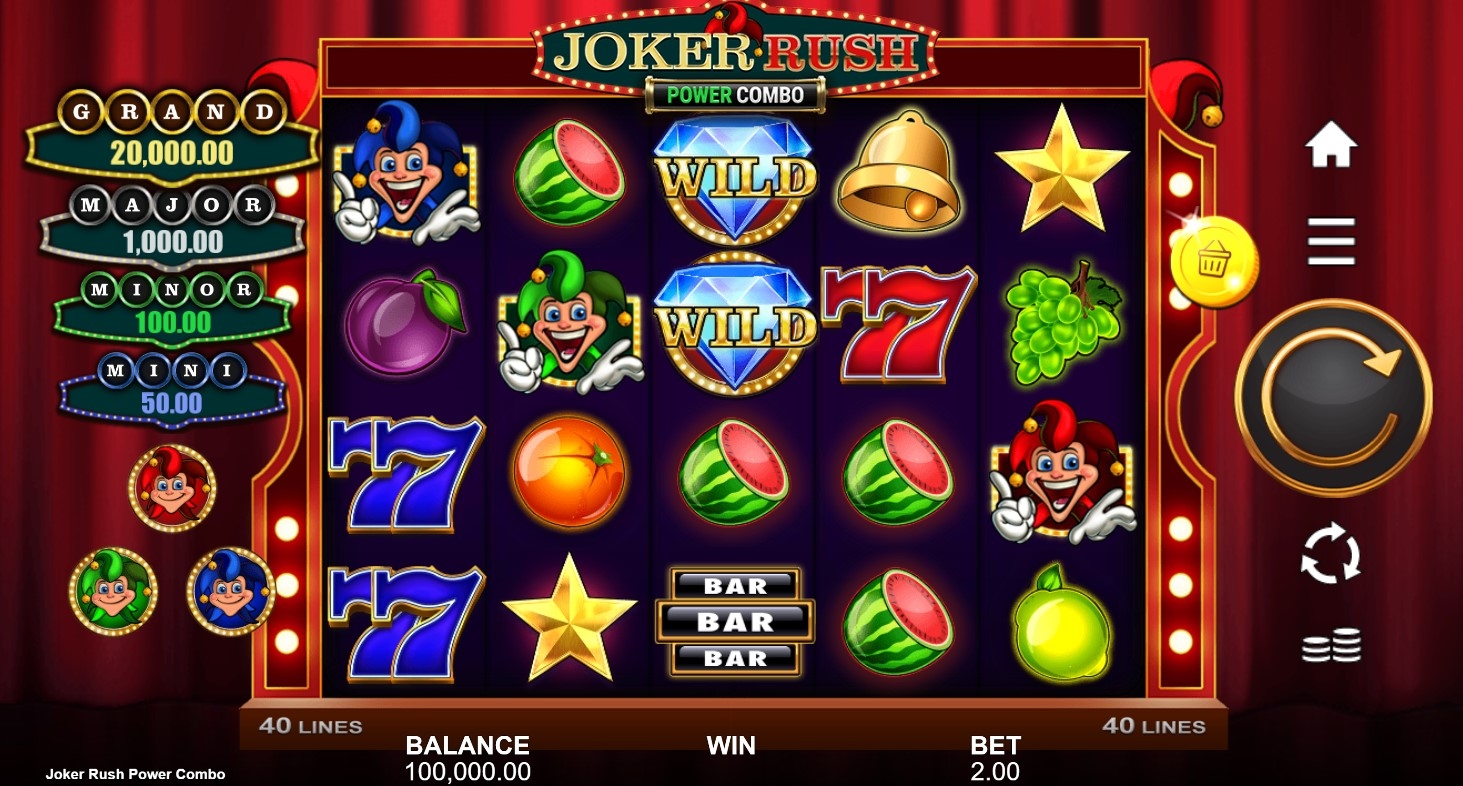 Joker Rush Power Combo Slot Gameplay