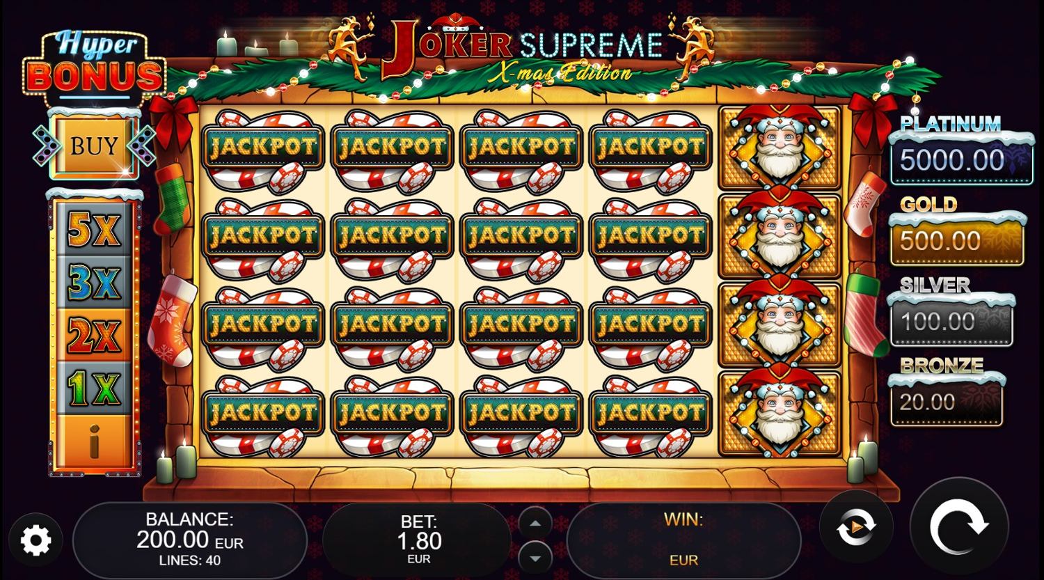 Joker Supreme Xmas Edition Slot Gameplay