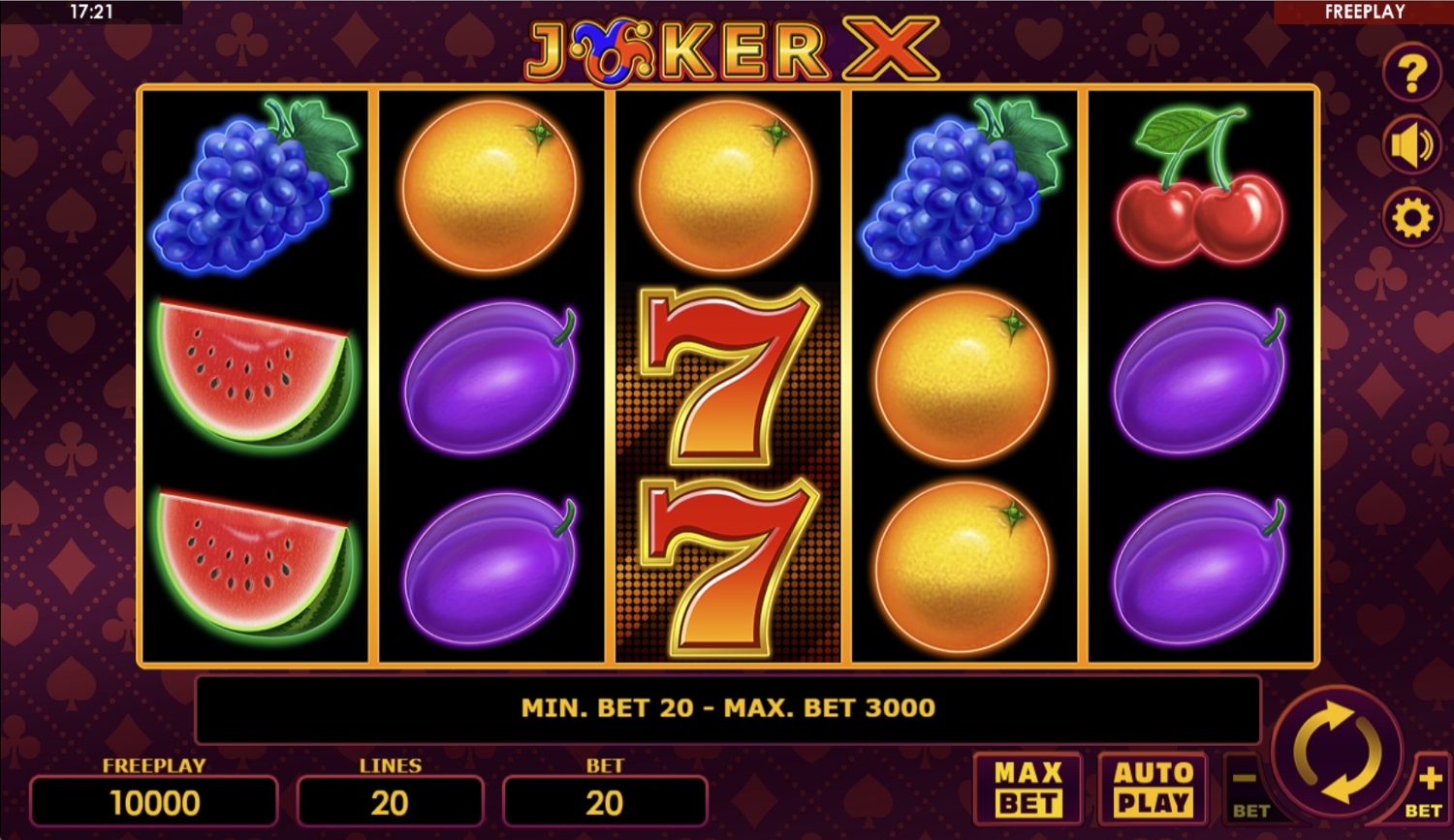 Joker X Slot Gameplay