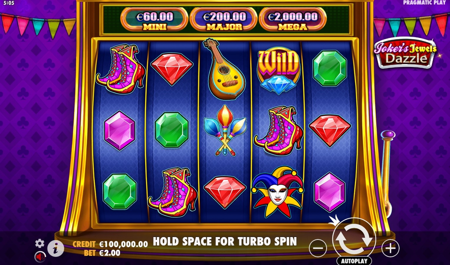 Joker's Jewels Dazzle Slot Gameplay