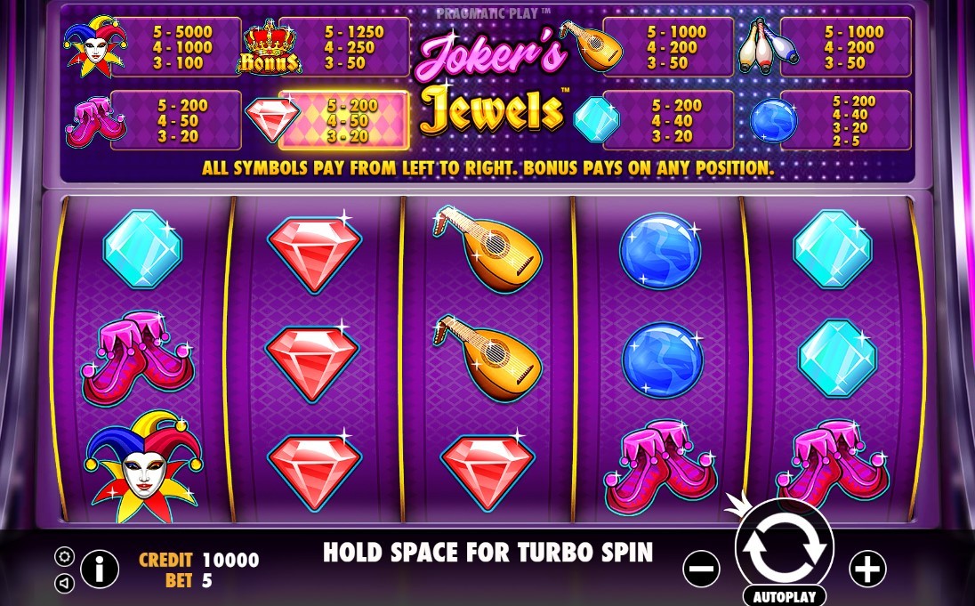 Joker's Jewels Slot Gameplay