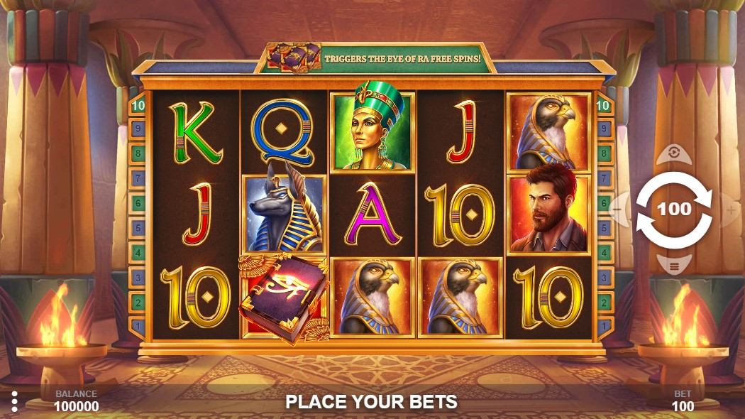Jonny Ventura and The Eye of Ra Slot Gameplay