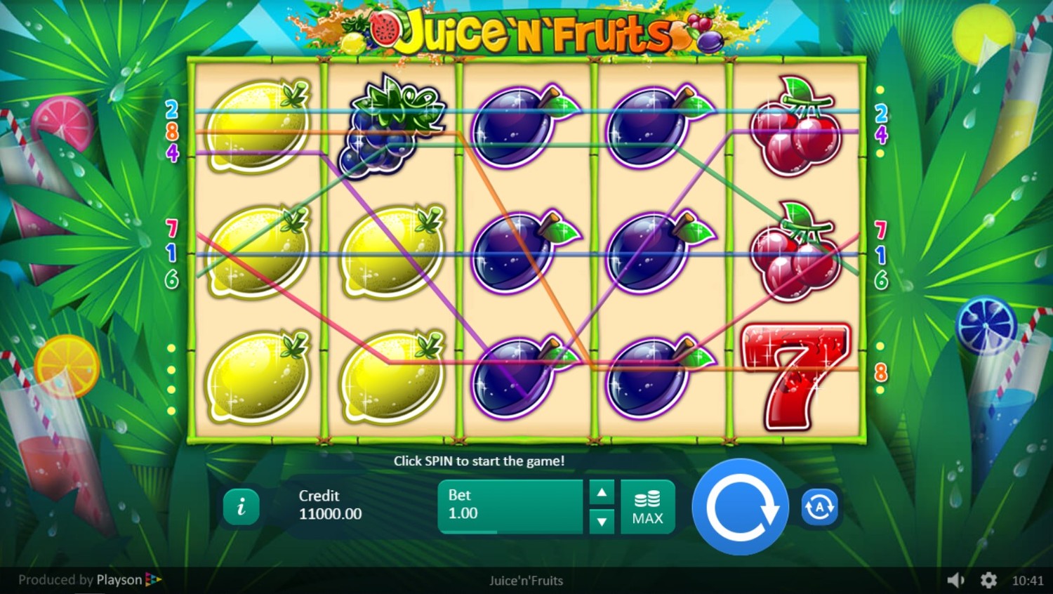 Juice and Fruits Slot Gameplay