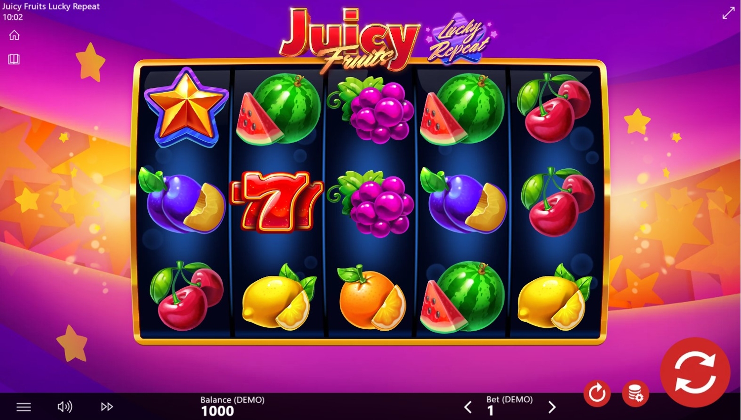 Juicy Fruits: Lucky Repeat Slot Gameplay