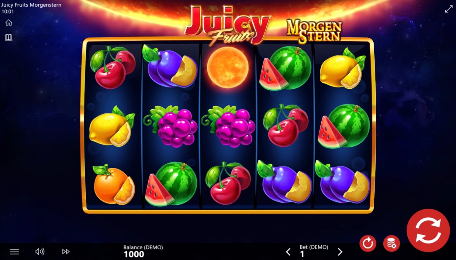 Juicy Fruits: Morgenstern Slot Gameplay