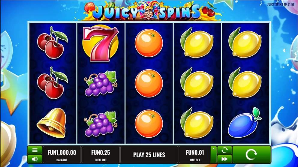 Juicy Spins Slot Gameplay
