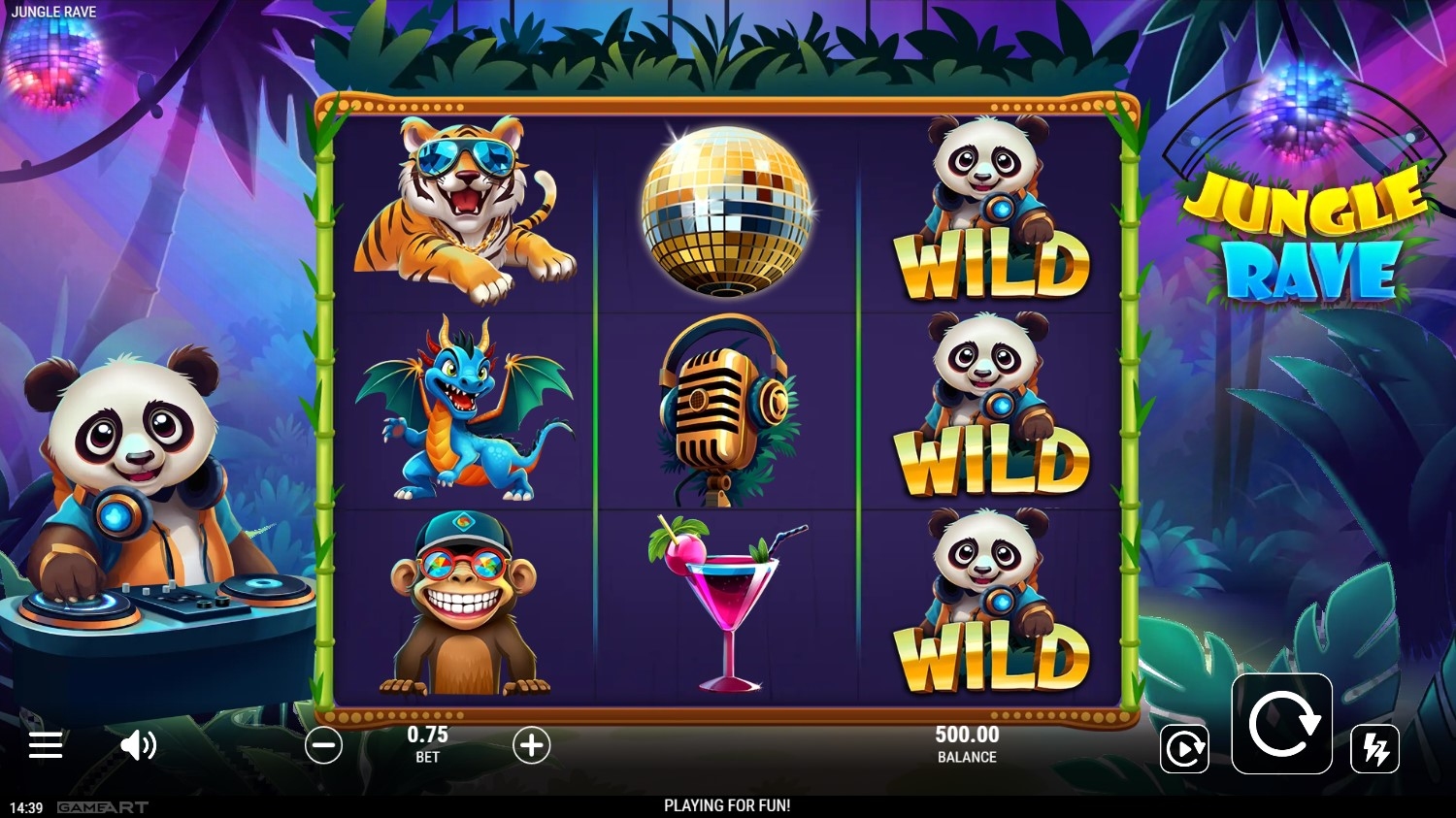 Jungle Rave Slot Gameplay