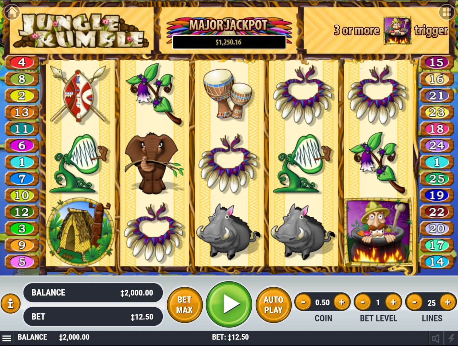 Jungle Rumble Slot Gameplay