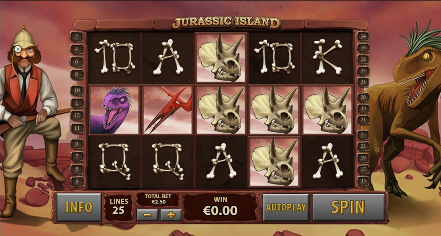 Jurassic Island Slot Gameplay