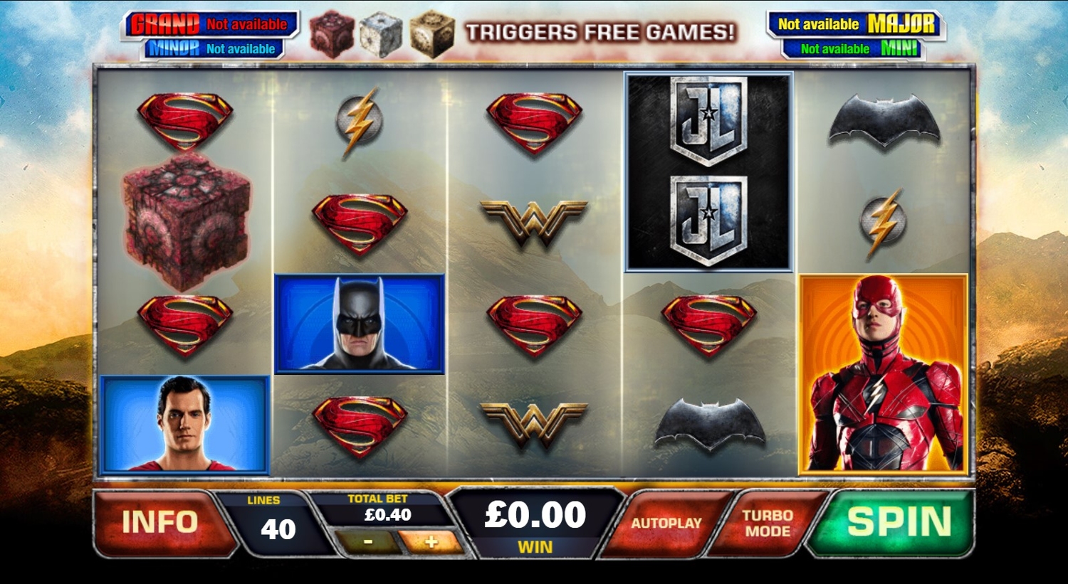 Justice League Slot Gameplay