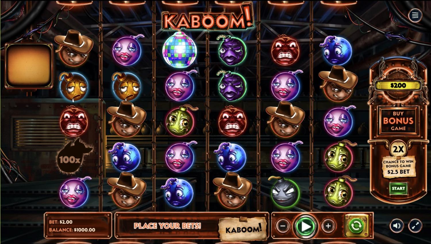 Kaboom Slot Gameplay