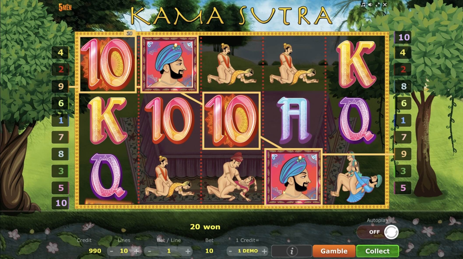 Kamasutra Slot Gameplay