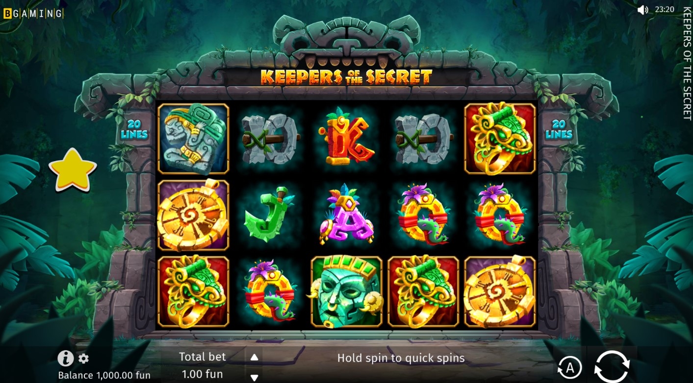 Keepers of the Secret Slot Gameplay