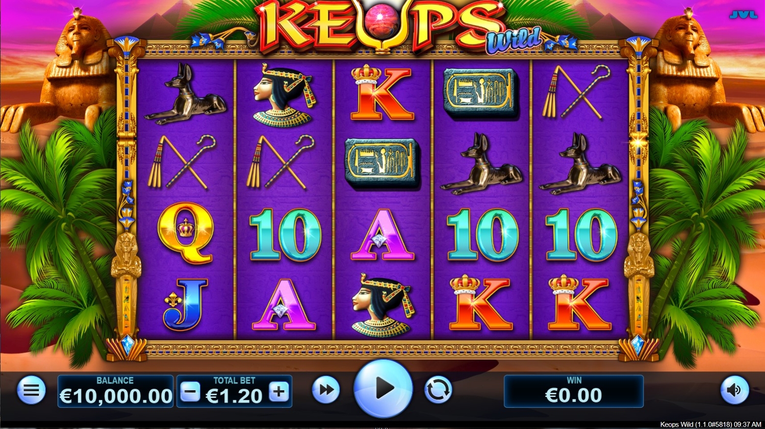 Keops Wild Slot Gameplay