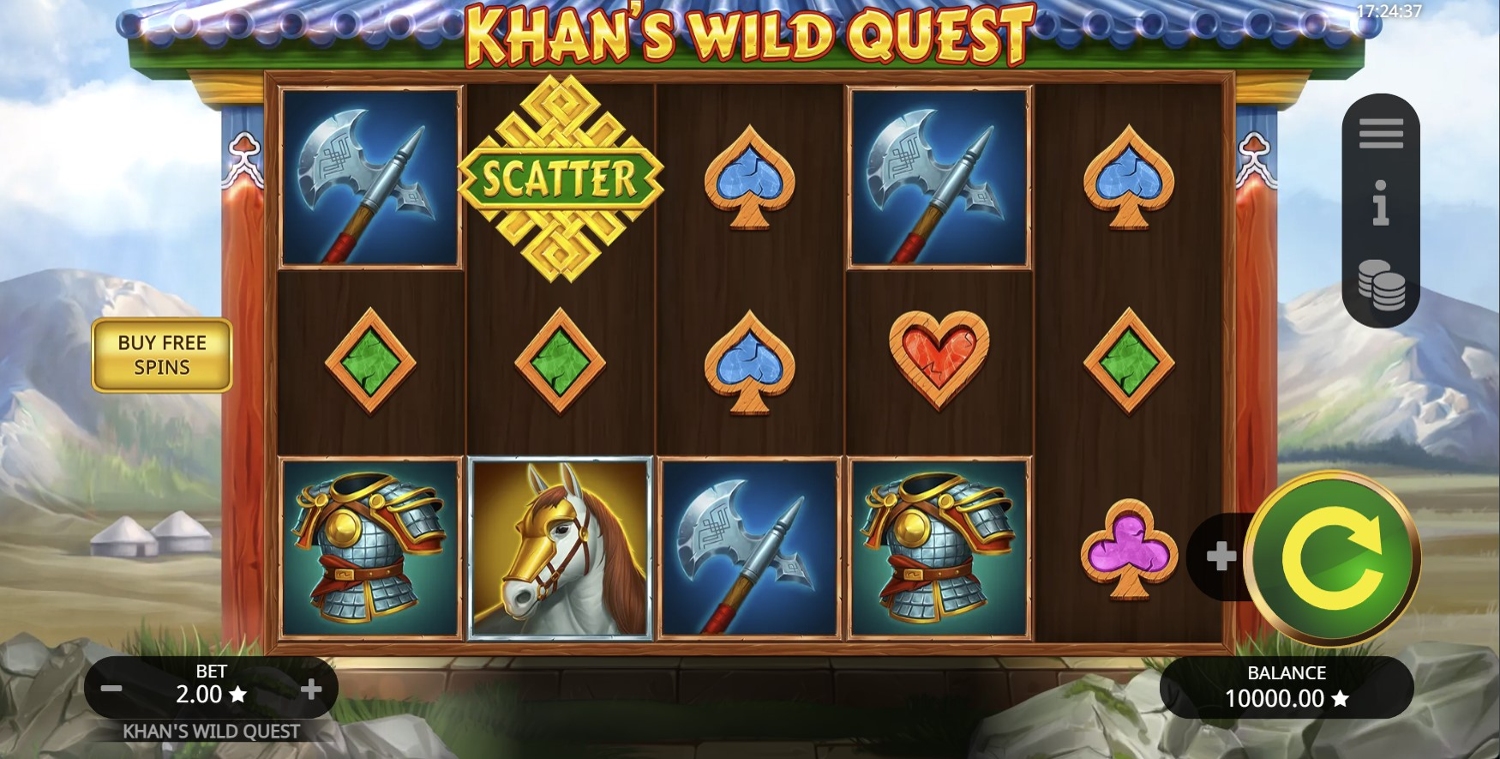 Khans Wild Quest Slot Gameplay