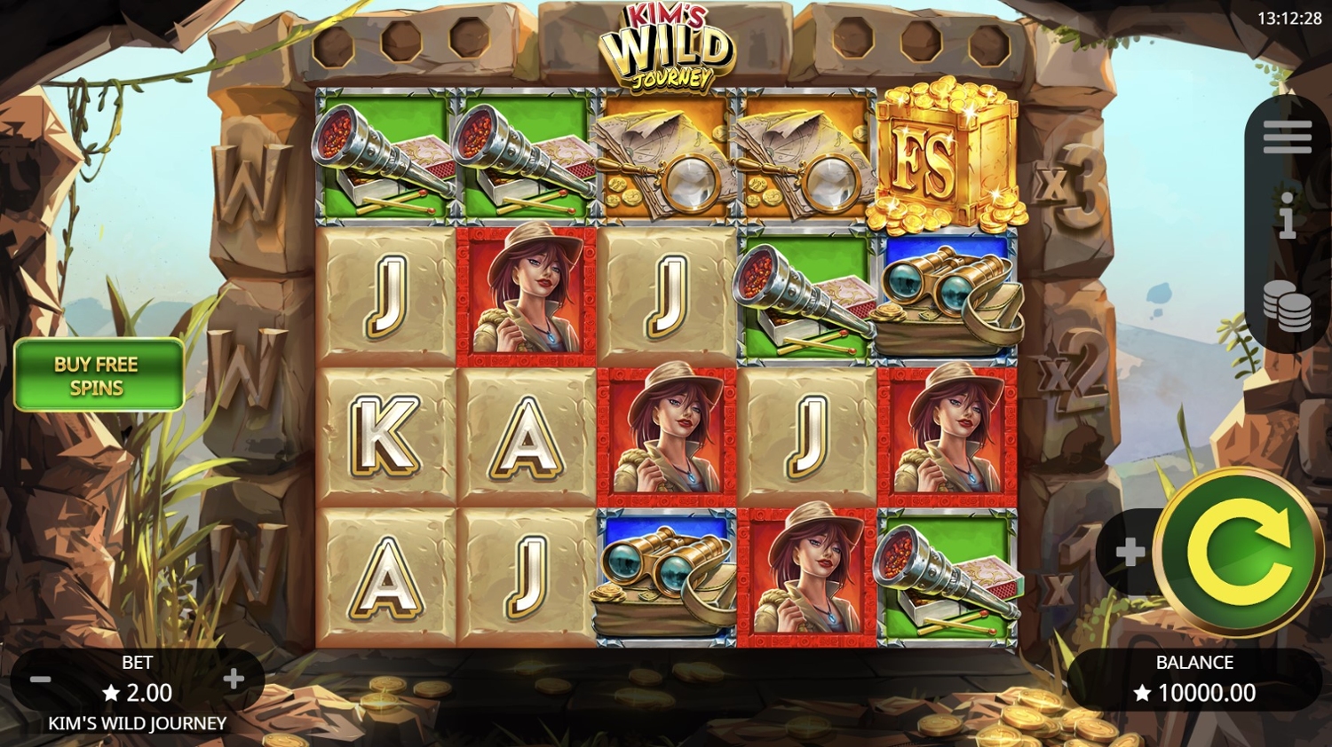 Kim's Wild Journey Slot Gameplay