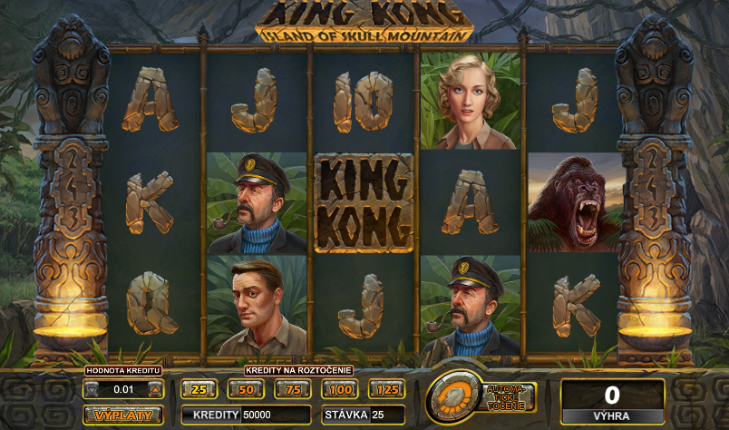 King Kong Island of Skull Mountain Slot Gameplay
