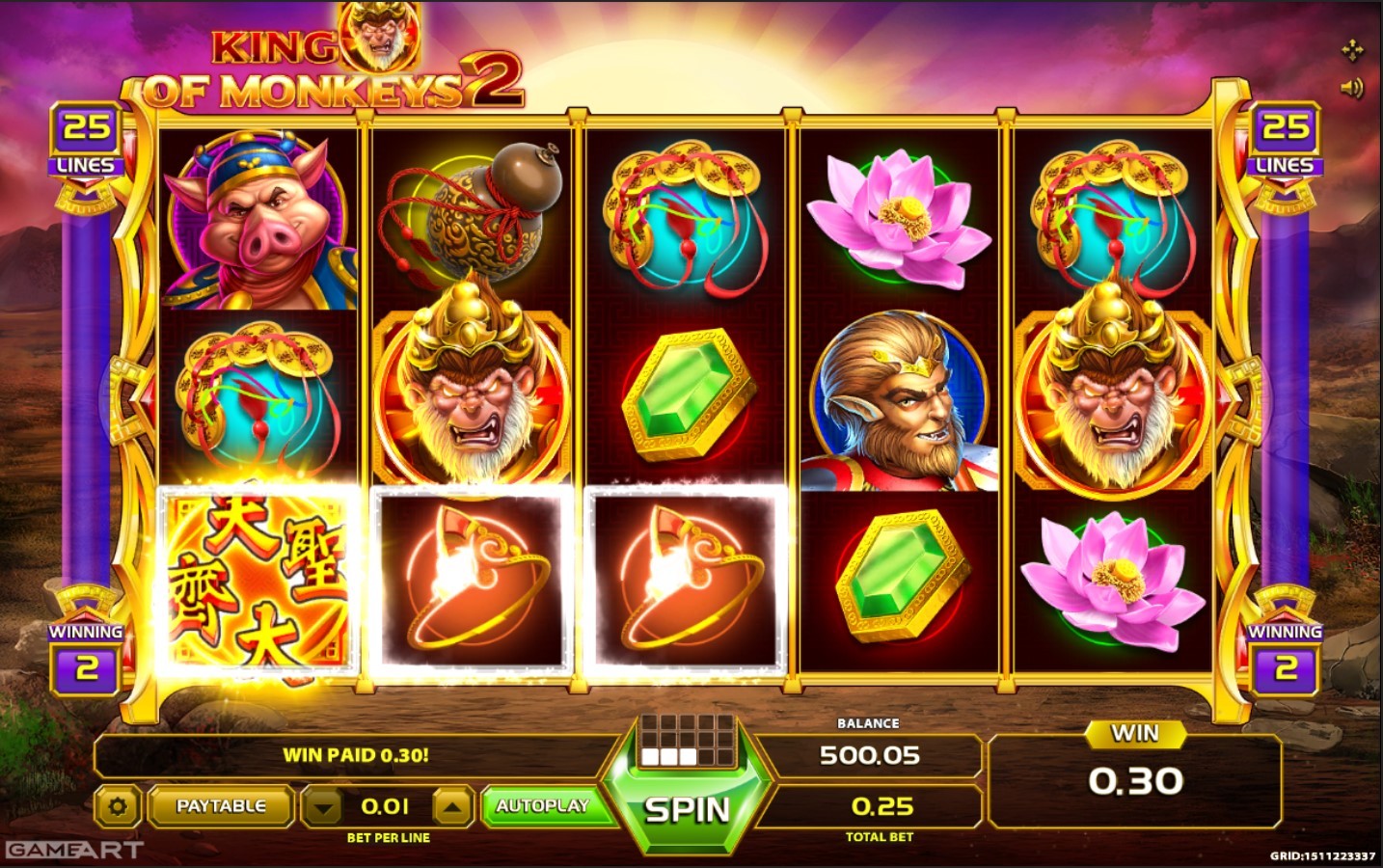 King of Monkeys 2 Slot Gameplay